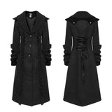 Goth plush-strips coat