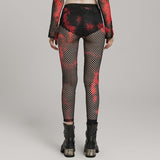 2024 PUNK tie-dyed mesh leggings