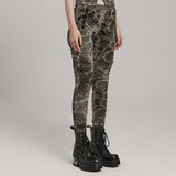 Wasteland tie-dyed  punk trousers