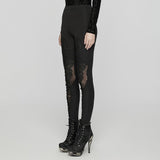 Goth lace decal leggings