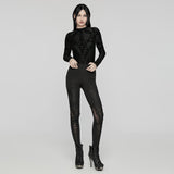 Goth lace decal leggings