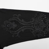 Goth lace decal leggings