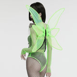 Punk Iridescent  Mesh Butterfly Wings