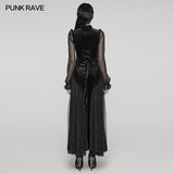 Goth Gorgeous Velvet  Lace Dress