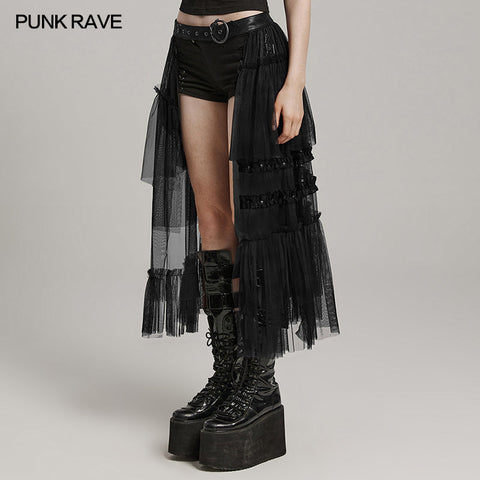 Sweet cool Gradient mesh skirt