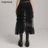 Sweet cool Gradient mesh skirt