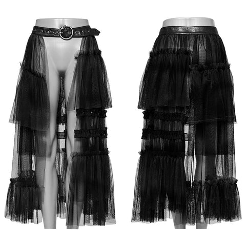 Sweet cool Gradient mesh skirt