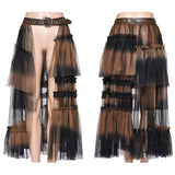 Sweet cool Gradient mesh skirt