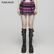 2024 Sweet punk pleated skirt