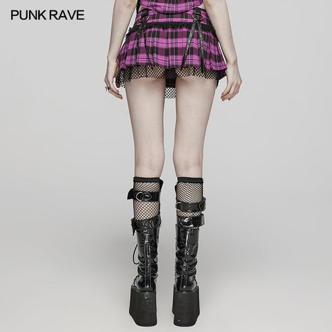 2024 Sweet punk pleated skirt