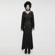 Gothic Bat Sleeves Visual Dress