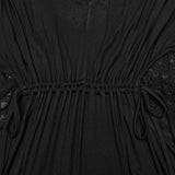 Low neck goth hollow formal dress