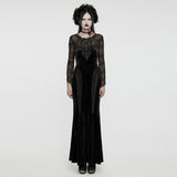 Goth Sexy Velvet Lace Dress