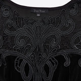 Goth Sexy Velvet Lace Dress