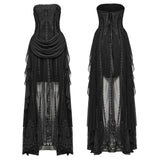 Goth 3D Embroidered Dress