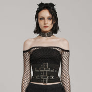 Punk Double layered Adjustable Corset