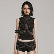 PUNK  Adjustable Harness Chains Top