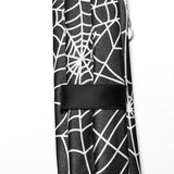 Punk Skeleton Spider Web Tie