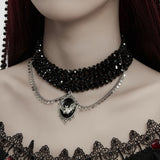 Goth Noble Bat Choker