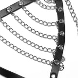 Punk sexy chain harness