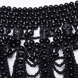 Gothic Skull Beaded Neck Cover