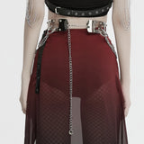 Punk Rivet Metal Belt