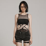 2024 PUNK hollowed out waist Bodysuit