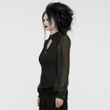 Goth hollow out shirt