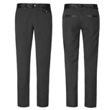 Pinstripe Simple Fitness Chino Punk Pants