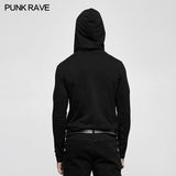 Hooded Loop Sleeve Long Punk Sweaters For Men