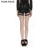 Summer Hot Sexy Tight Leather Short Punk Pants