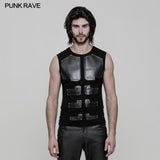 Skinny Muscular Sleeveless Punk T-shirt For Men