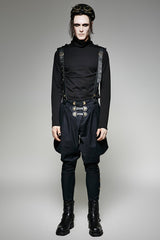 Military Elastic Twill Denim Baggy Gothic Pants For Men