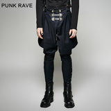 Military Elastic Twill Denim Baggy Gothic Pants For Men