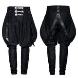 Military Elastic Twill Denim Baggy Gothic Pants For Men