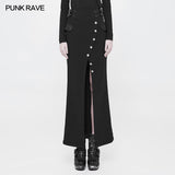 Handsome Military Uniform Long Punk Skirt For Women