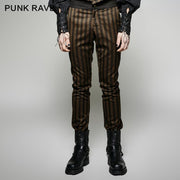 High Grade Suit Elegant Gothic Pants With Rugged Stripes