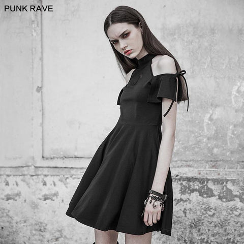 Gothic Astrology Series Moon Magic Halter Neck Dress