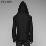 Dark Evil Dragon Pullover Mosaic Punk Hoodies For Men