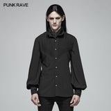 Gothic Mens Daily Wear Thin Shirts