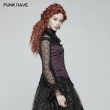 Steampunk Translucent Lace Sleeve Vintage Shirt