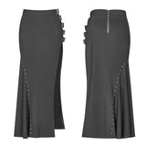 Punk Sexy Slim Fit Split Half Skirt