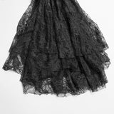 Gothic Translucent Standing Collar Lace Dress Coat