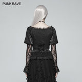 Gothic Lantern Sleeve Lace Shirt