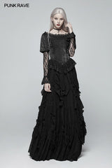 Gothic Lantern Sleeve Lace Shirt