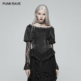 Gothic Lantern Sleeve Lace Shirt