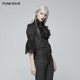 Gothic Standing Collar Short Coat