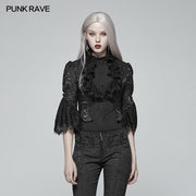 Gothic Standing Collar Short Coat