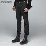 Men Simple Daily Wear Gothic Trousers