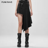 Punk Rock Irregular Skirt - Fabric